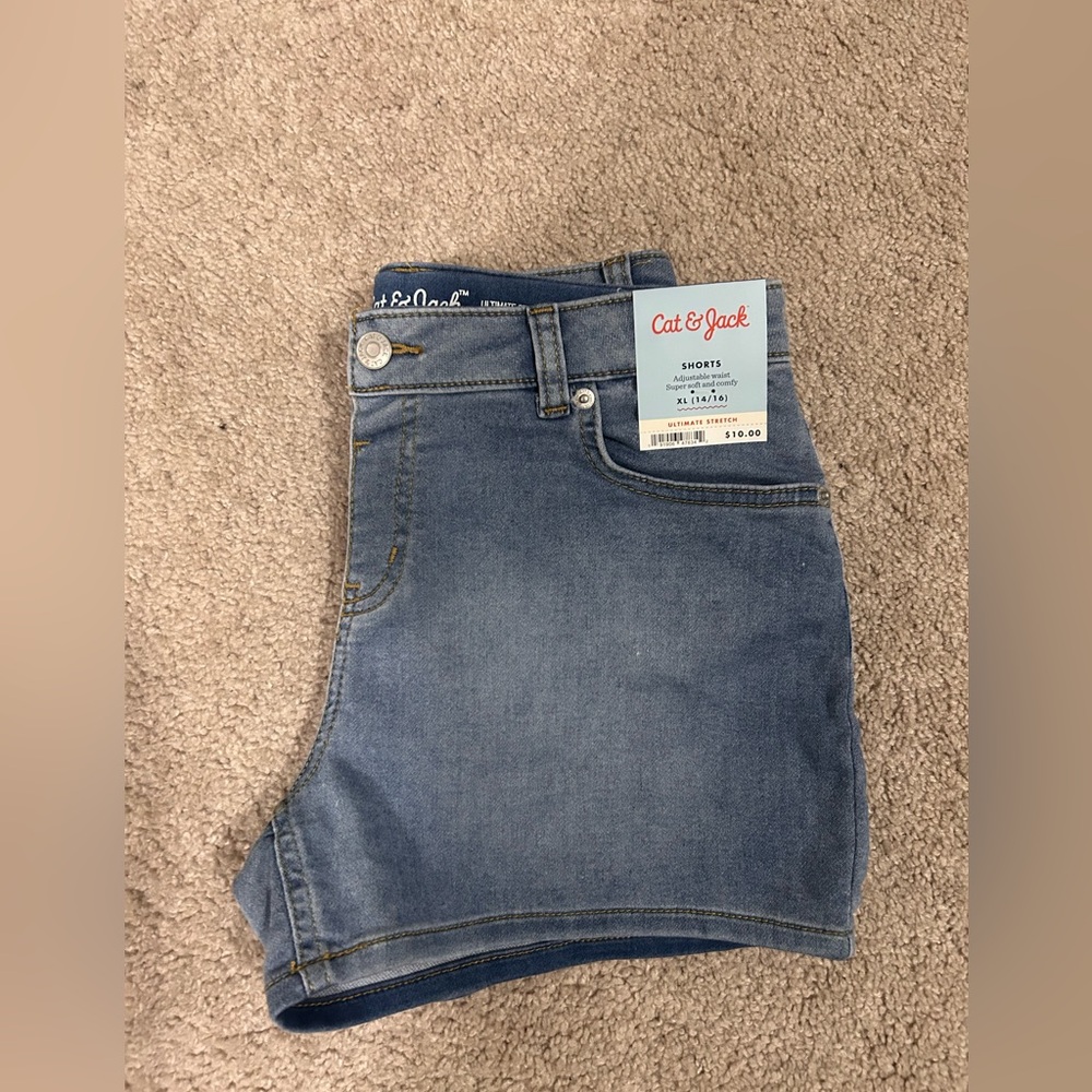 Cat & Jack Classic Blue Denim Shorts - Picture 5 of 5
